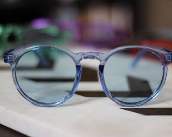 Tinted Clear Plastic Sunglasses