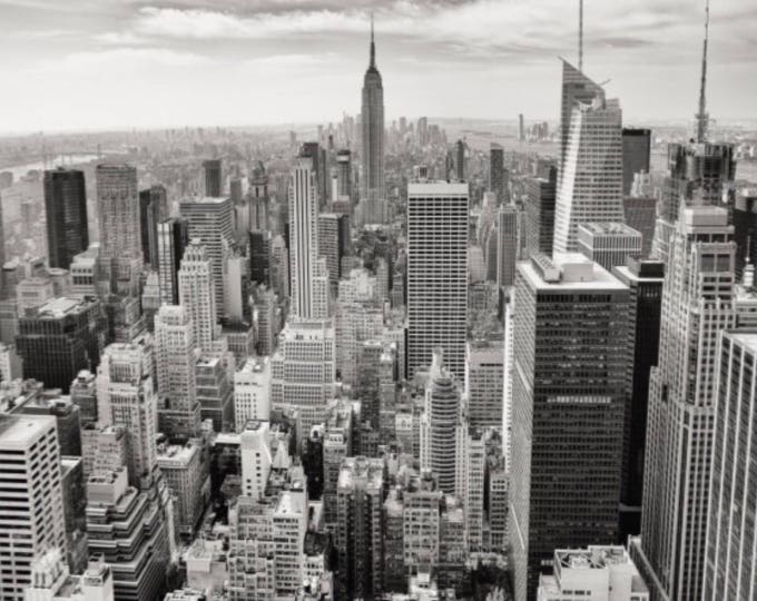 New York Photography framed - Midtown, fine art print - vintage photography - Manhattan - New York skyline - framed black and white photos