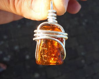 genuine Baltic amber pendant
