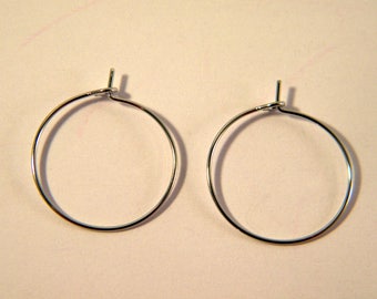 4 rings holders / platinum silver hoop 20 mm AB