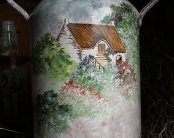 Vintage: CHANE painted * thatched cottage *.