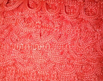 1 meter of SERPENTINE half moon 15 mm wide red RICKRACK trim