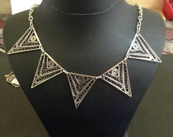 Silver filigree necklaces