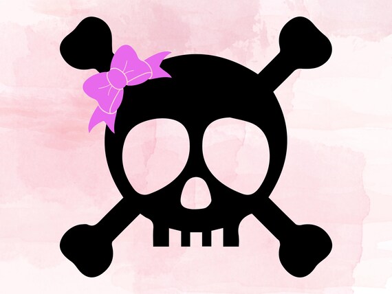 Download Halloween SVG Skull Skull Bow SVG girly skull girl