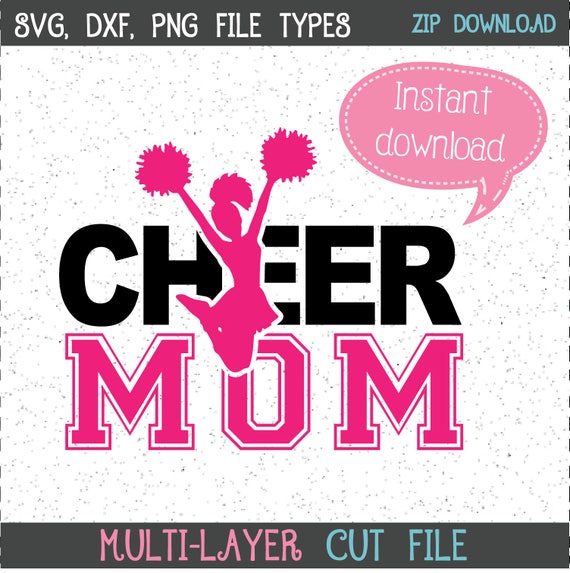 Download Cheer Mom SVG Cheerleader Cheerleading Cricut Cut File