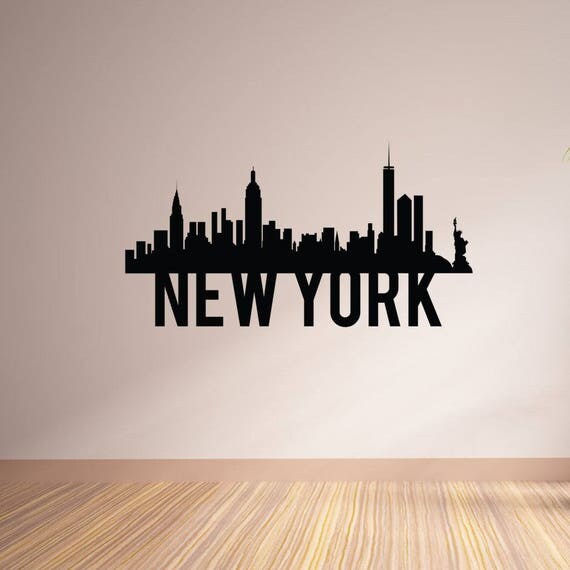 New York City Skyline Vinyl Wall Decal