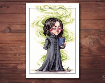 A6 postcard - Severus Snape - Harry Potter Fanart card