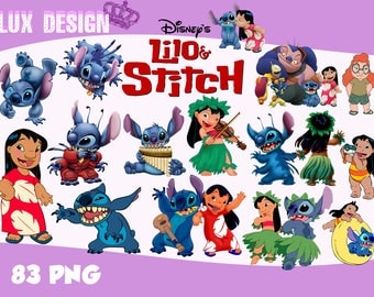 Lilo stitch clipart | Etsy