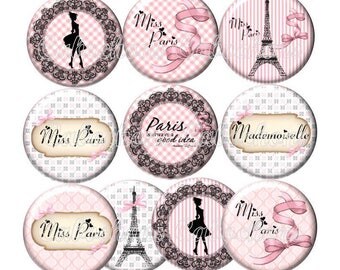Shoe Paris Art Print French Fashion Eiffel Tower Pink Black