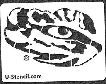 Lsu stencil | Etsy