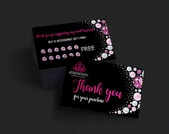 Paparazzi punch card | Etsy