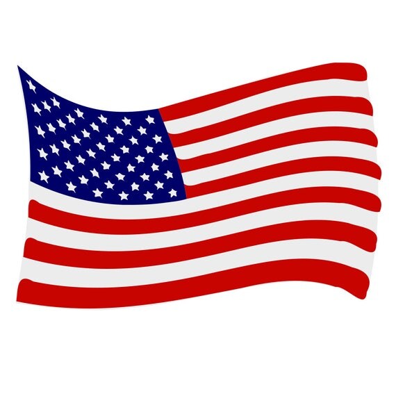Download American Flag Wave SVG Design Cutting File also includes PNG