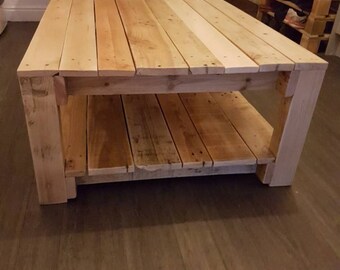 Coffee Table Made From Pallet Wood Oak Pine Stained In A Clear Satin Coffee Table Made From Pallet Wood Oak Pine Stained In A Clear Satin
