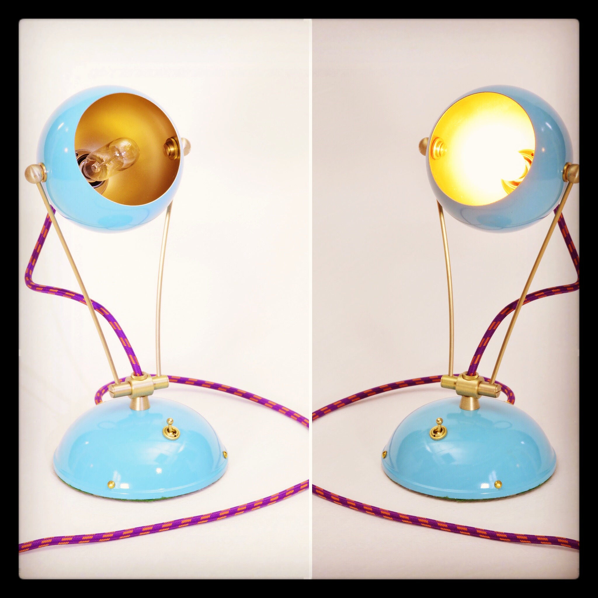 Lamp, Desk light, Brass table lamps