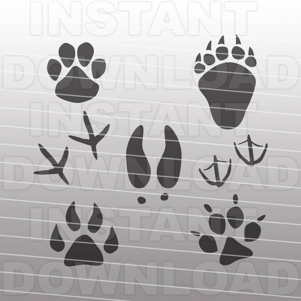 Download Animal Tracks SVG FilePaw Prints SVG FileHunting SVG File