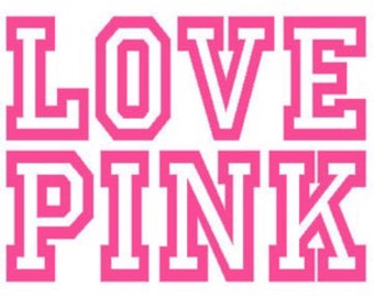 Pink Love Pink Polka Dots Victoria Secret Themed Banner A to Z