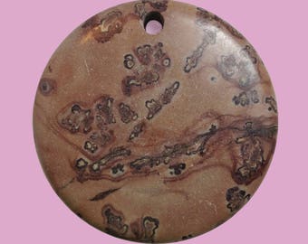 Chohua Jasper aka Chinese Painting Jasper 2" Round-Shaped Focal Bead