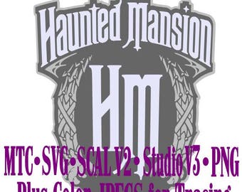 Haunted Mansion Sign #03 Cut Files MTC SVG File Format with B&W traceable JPEG