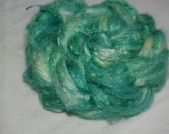 Tussah silk - fiber for spinning or felting - 49g