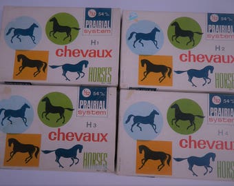 Prairial System Chevaux Set of 4 1/32 54mm Horse Models