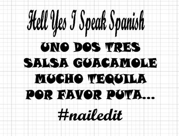Download Hell Yes I Speak Spanish SVG File