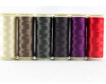 Wonderfil Invisafil 100 wt Polyester Thread Set B005 - Six 400m Spools