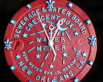 New Orleans Water Meter Art Print Poster Original Louisiana