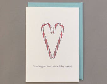 Candy cane christmas card Candy cane christmas card