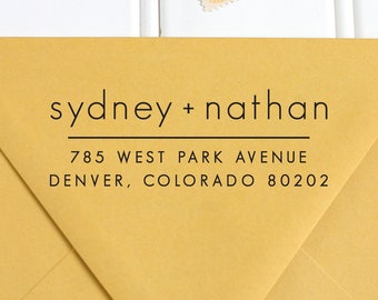 Return Address Stamp, Address Stamp, Self Inking Return Address Stamp, Wedding Return Address Stamp, RSVP Stamp, Custom Stamp - No. 50