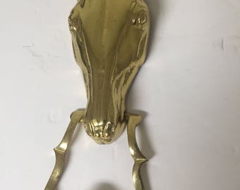 Vintage Brass Horse Doorknocker FREE SHIPPING