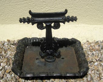 Antique French Cast Iron Boot Scraper Really Heavy Over 5kgs 19th Century Marked LM