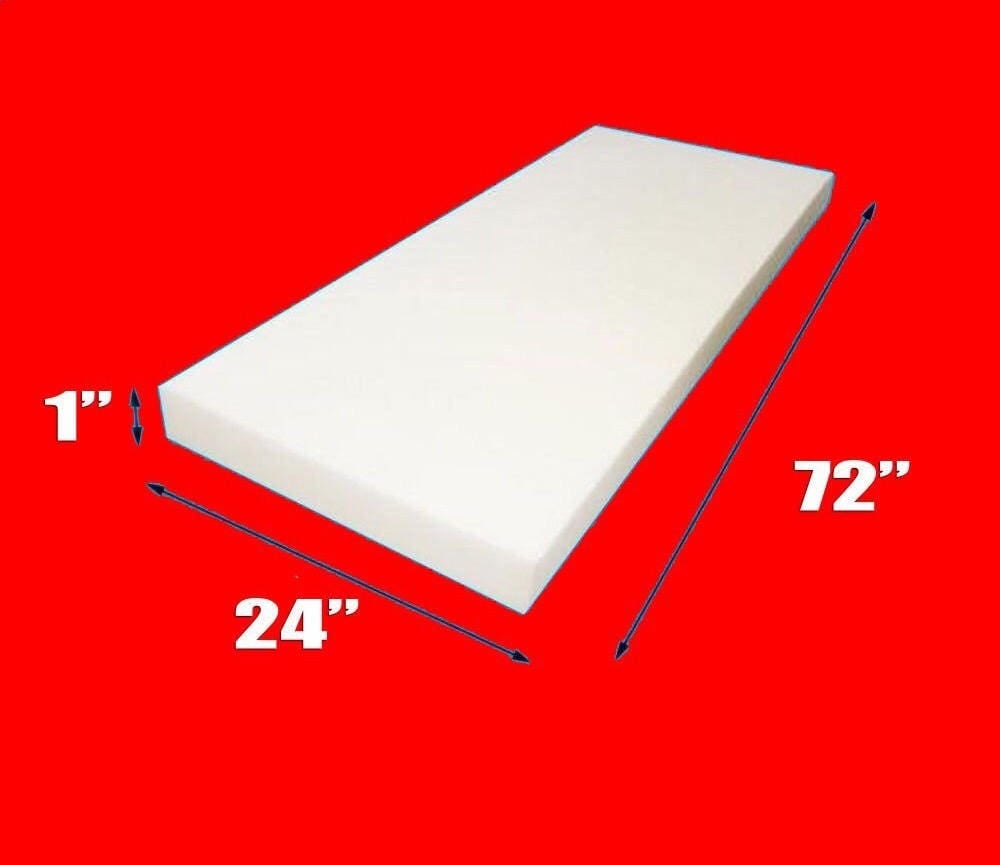 Upholstery Foam 1 Thick 24 Wide x 72 Long