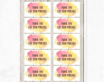 Thank You Cards | Thank You For Purchase Business Cards | Marketing Materials | Digital File - INSTANT DOWNLOAD