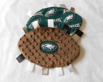Philadelphia Eagles Baby Crinkly Football Toy, Philly Baby, NFL baby, sensory toy, grab toy, stroller toy ,sports toy, pacifier holder