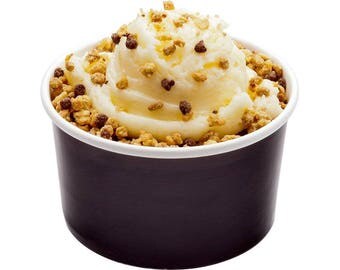 18-CT Disposable Black 8-OZ Ice Cream Cups -, Large Hot and Cold To Go Cups Eco-Friendly Recyclable Paper Cup – Takeout Food Container