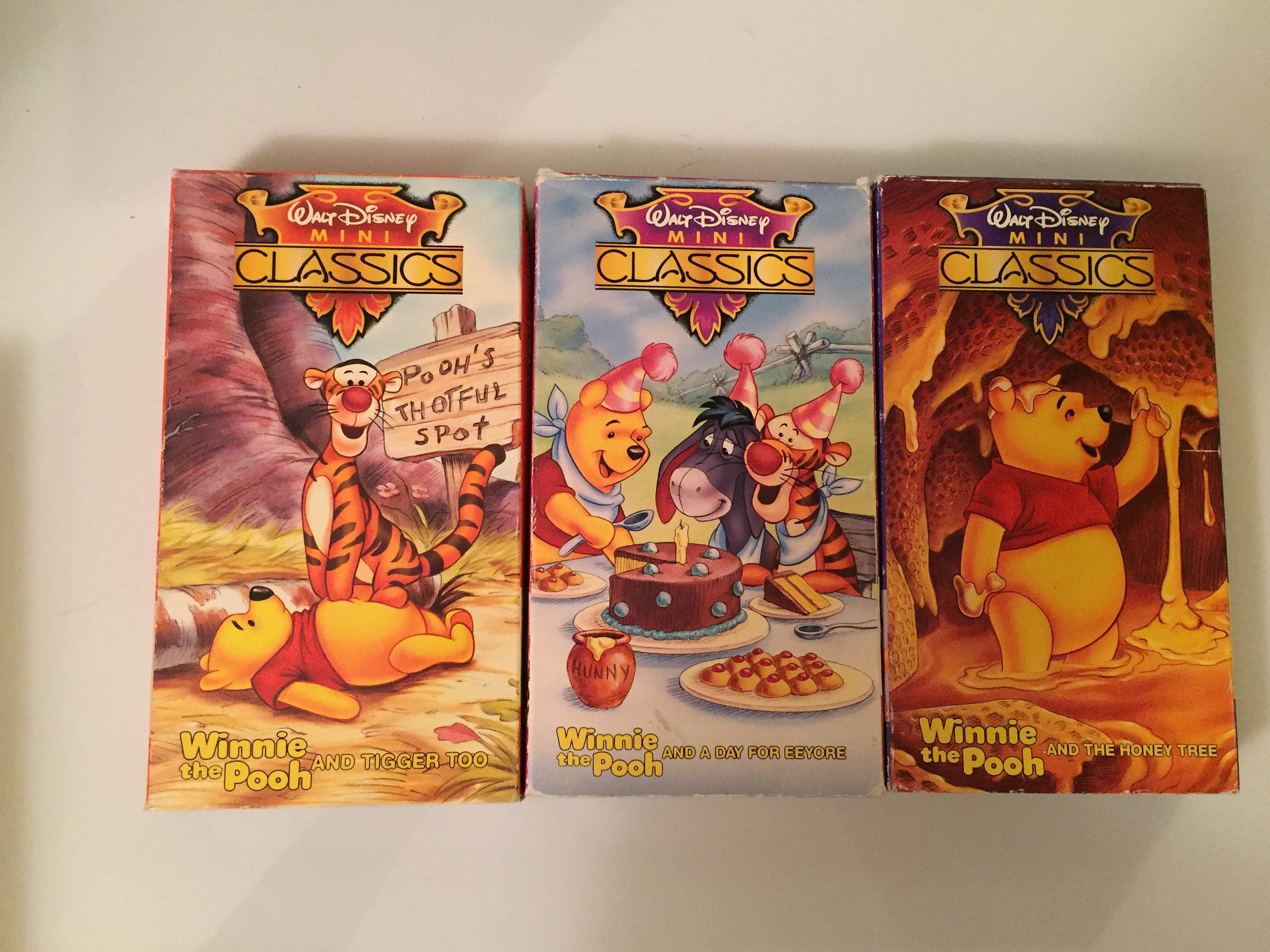 Winnie The Pooh Mickey And Beanstock Vhs Walt Disney Mini Classics Lot ...