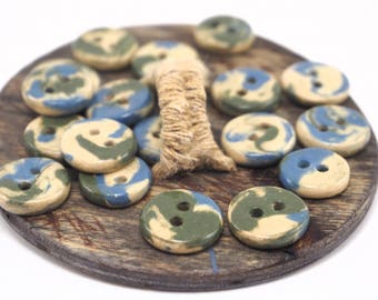 Colorful buttons,Ceramic buttons,Small buttons,Round buttons,Unique buttons,Knitting buttons,Decorative buttons,Glazed buttons,Buttons
