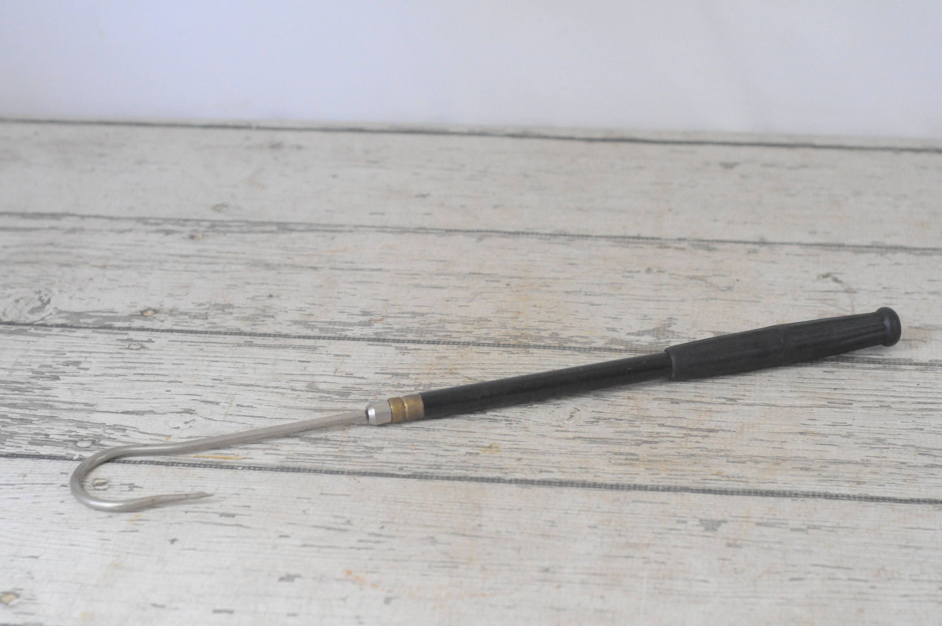 Vintage Brass Fish Gaff Telescoping Old Vintage Fishing Hook