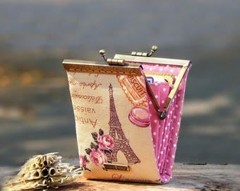 Business card holder / Eiffel Tower / Credit card case / Credit card organizer / Fold card case