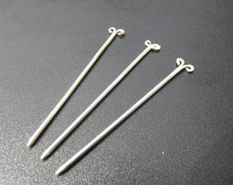 Sterling silver early medieval hair/wimple pins