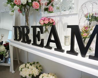 Dream sign, Wooden Letters, Bedroom decor, Home decor, Wall decor