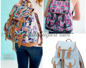 Monogrammed Campus Style Bookbag, Monogrammed Backpack, Back to School