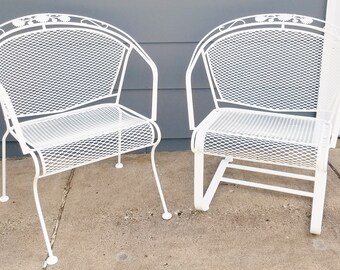 Iron Patio Furniture vintage wrought iron patio furniture | etsy Iron Patio Furniture vintage wrought iron patio furniture | etsy