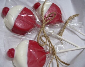 Fishing Bobbers Chocolate covered Oreos Fishing Bobbers Wedding Favors Birthday Party Favors Oreo Pops 1 dozen