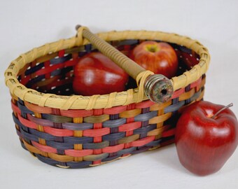 Antique Vintage Spool Bobbin Table Basket