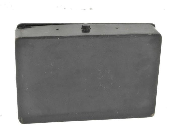 Antique Napoleon III / 3 Black Lacquer and Gold Gilt Carton Bouilli / Papier Mache Playing Card Box Signed by Artist Featuring a Pheasant