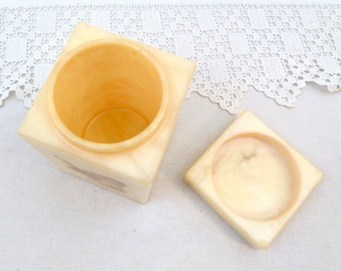 Vintage Mid Century Veined Alabaster Pipe Tobacco / Cigarette Rectangular Box, 1960s Stone Container, Retro Home Interior Decor, 1970s Box Vintage Mid Century Veined Alabaster Pipe Tobacco / Cigarette Rectangular Box, 1960s Stone Container, Retro Home Interior Decor, 1970s Box