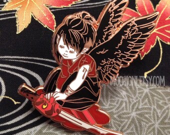 Tengu Baby 2.25" Yokai Hard Enamel Pin