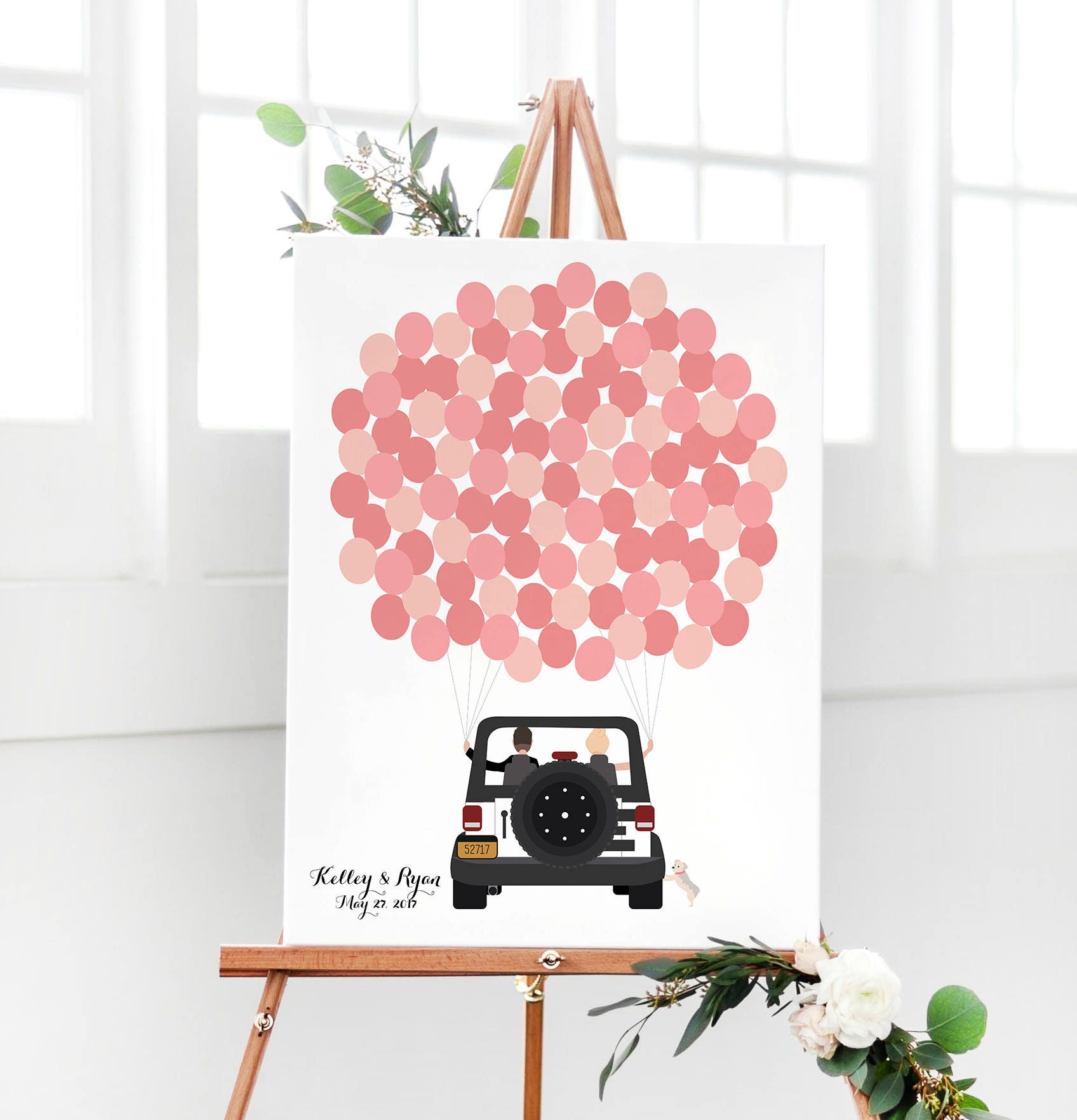 Wedding Guest Book Alternative with YOUR Car Classic Car