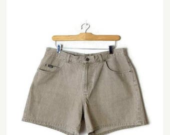 ON SALE Vintage Lee Light Beige/Oatmeal Denim Shorts from 90's/W32*
